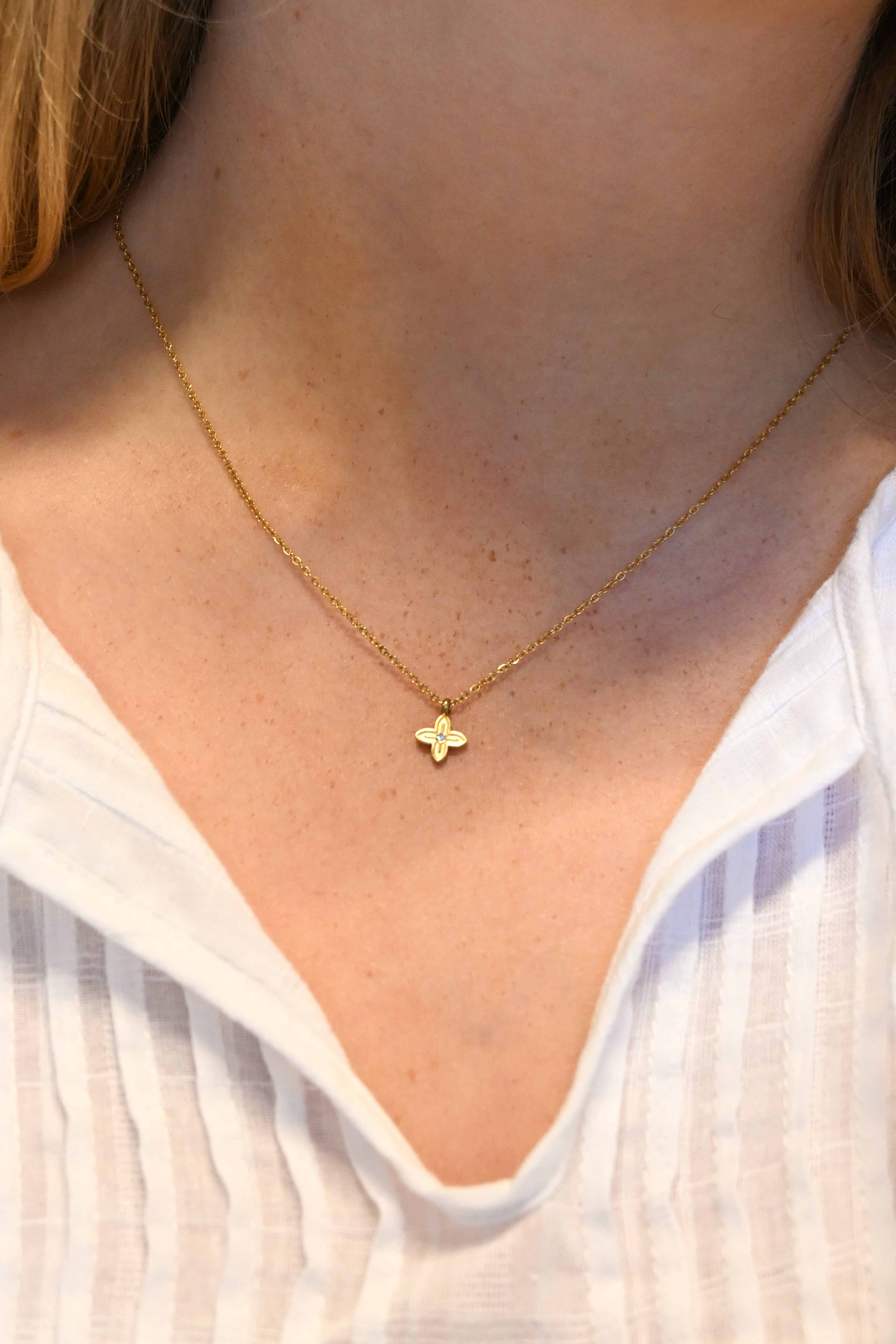 First day necklace - goud