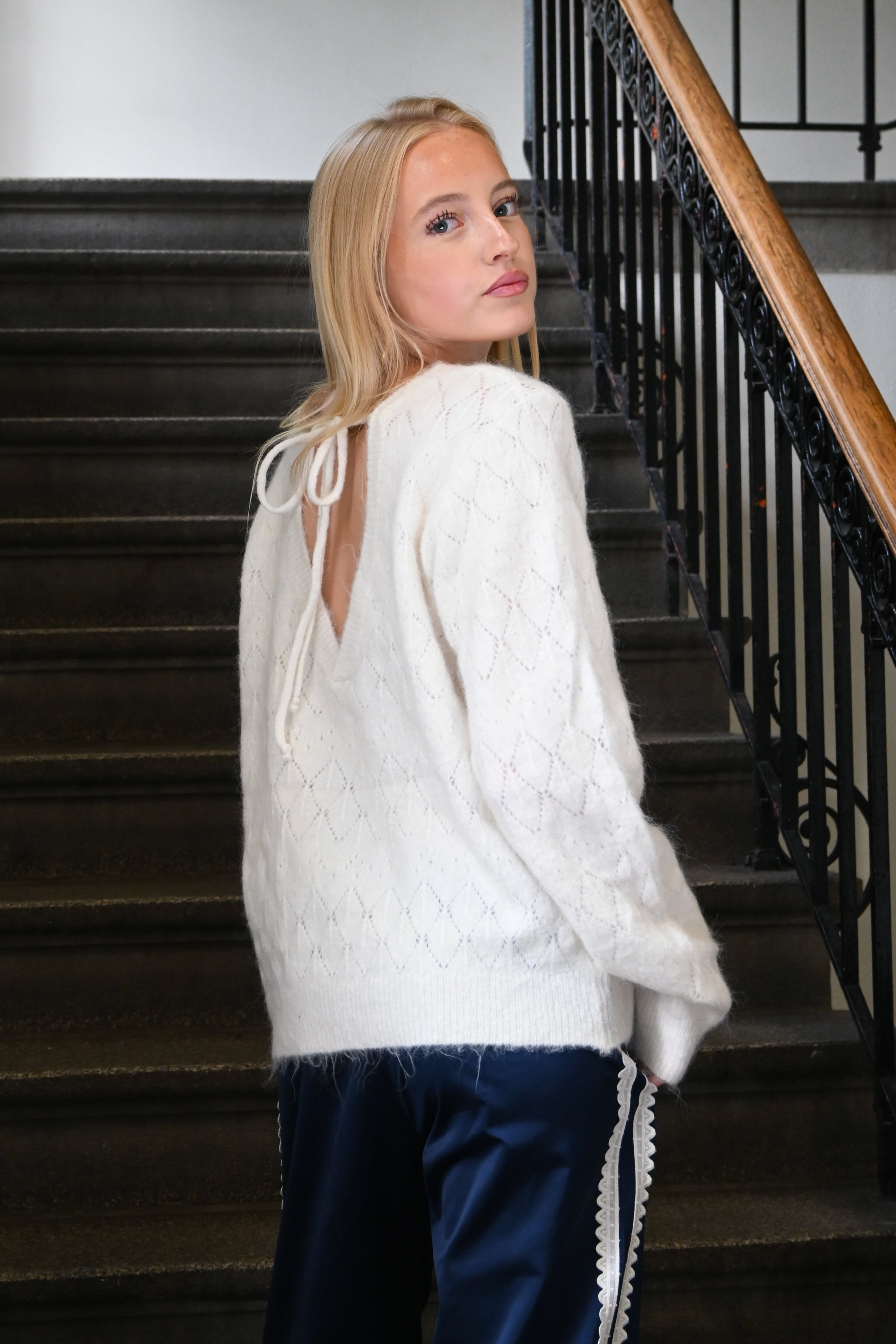 Belly knit - wit