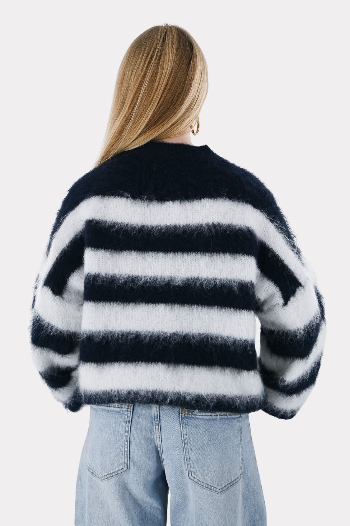 Molly knit - navy/white