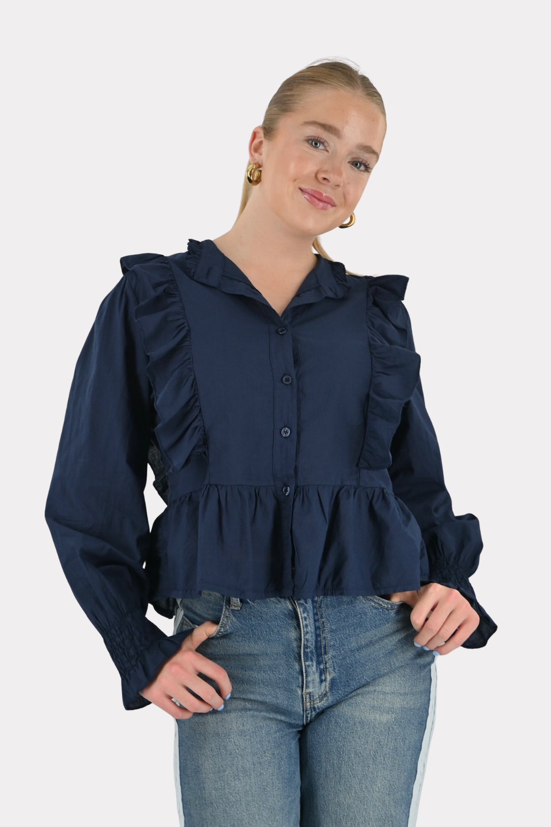 Josephine-blouse-navy-fashiontiger-1