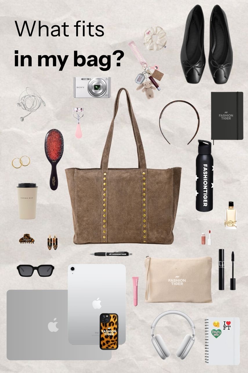 Nieten-Tasche - Taupe