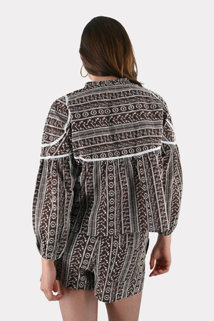 Dune-Bluse - braun