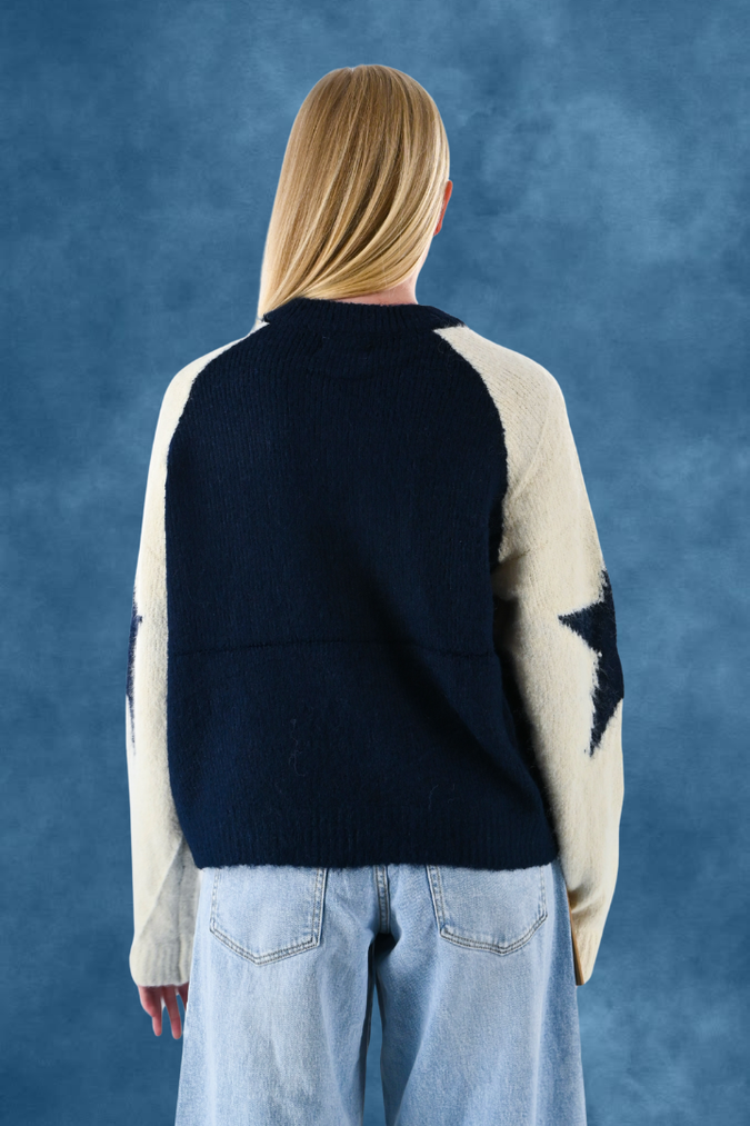 Hannah starry cardigan - navy