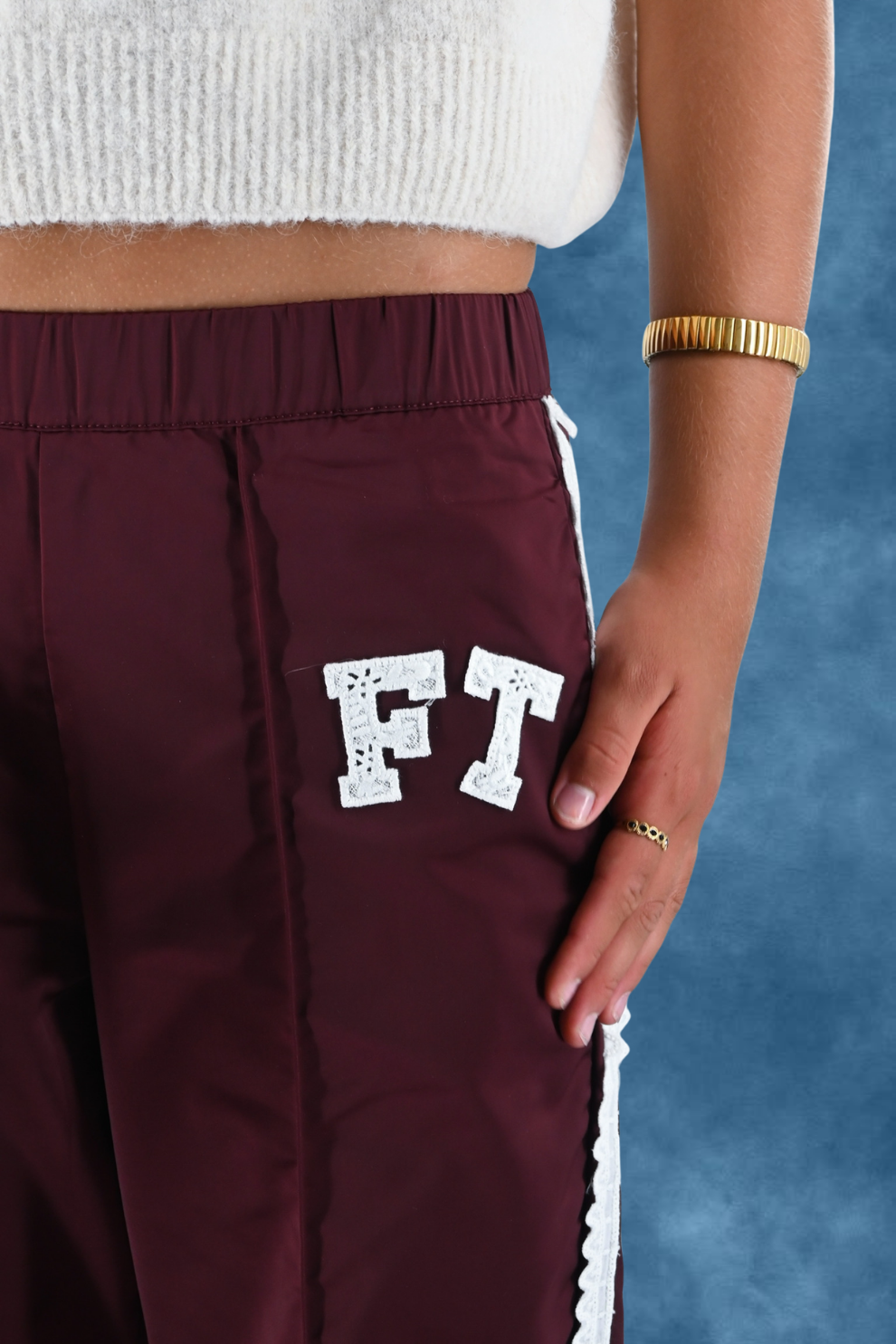FT Spitzenhose - Bordeaux