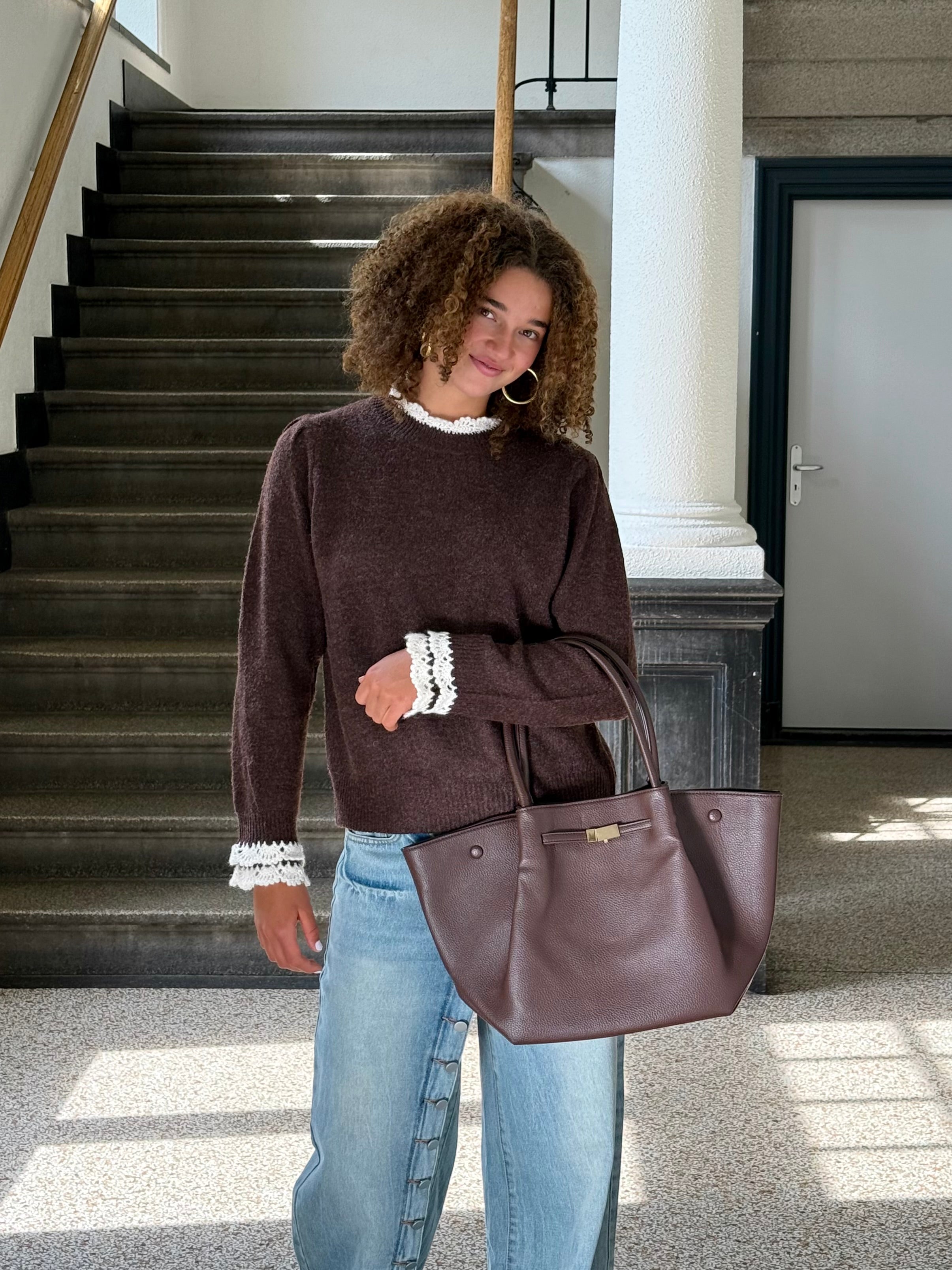 Essential bag - donker bruin