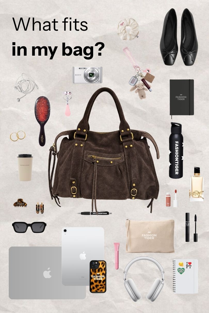 Icon bag suede - dark brown (pre-order)
