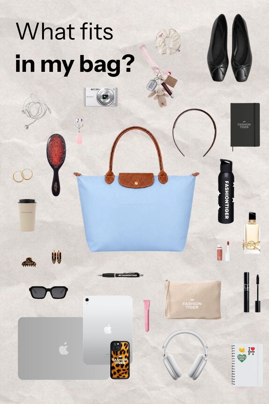 Everyday bag - licht blauw