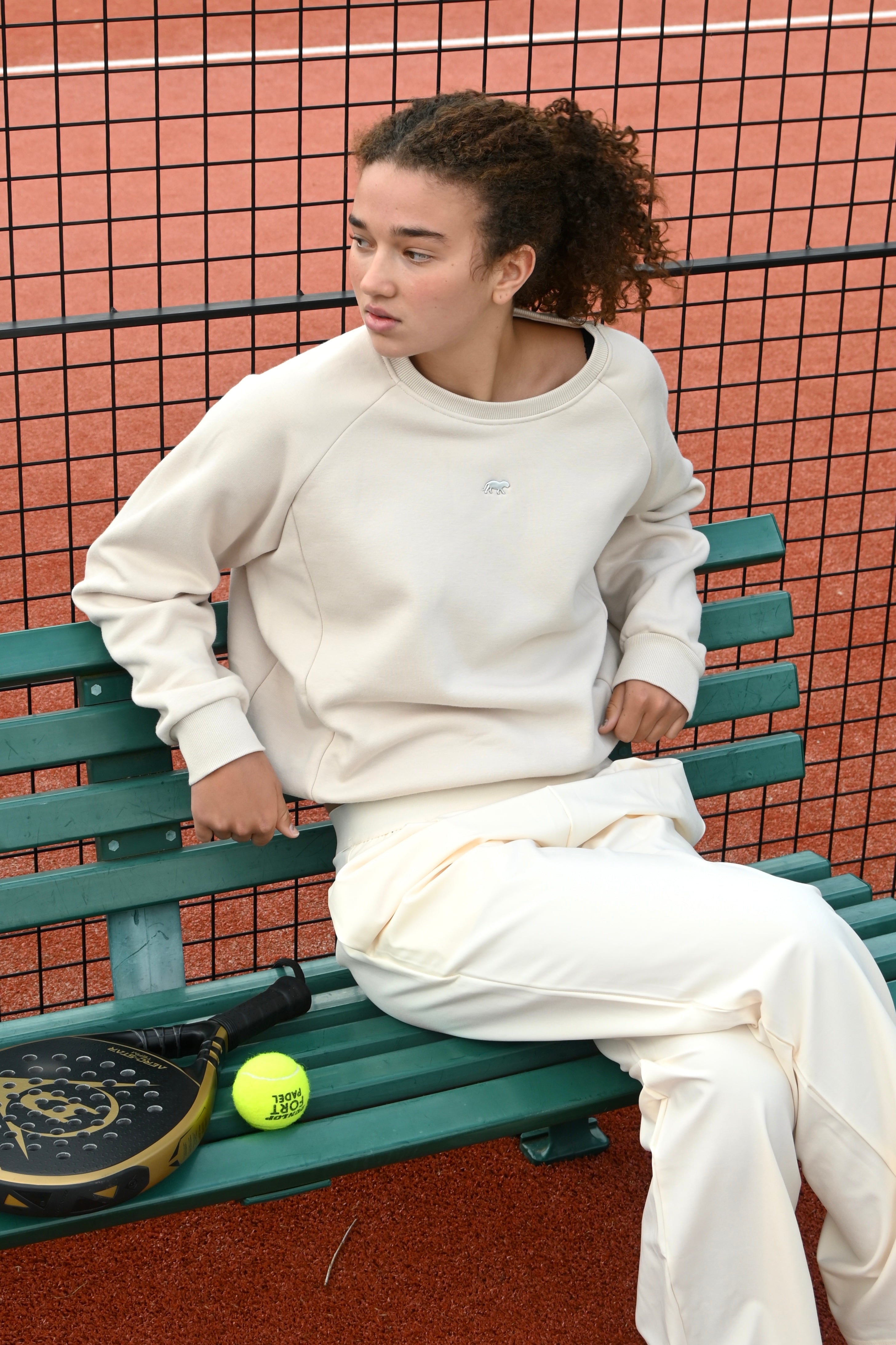 Tiger Crewneck - Creme