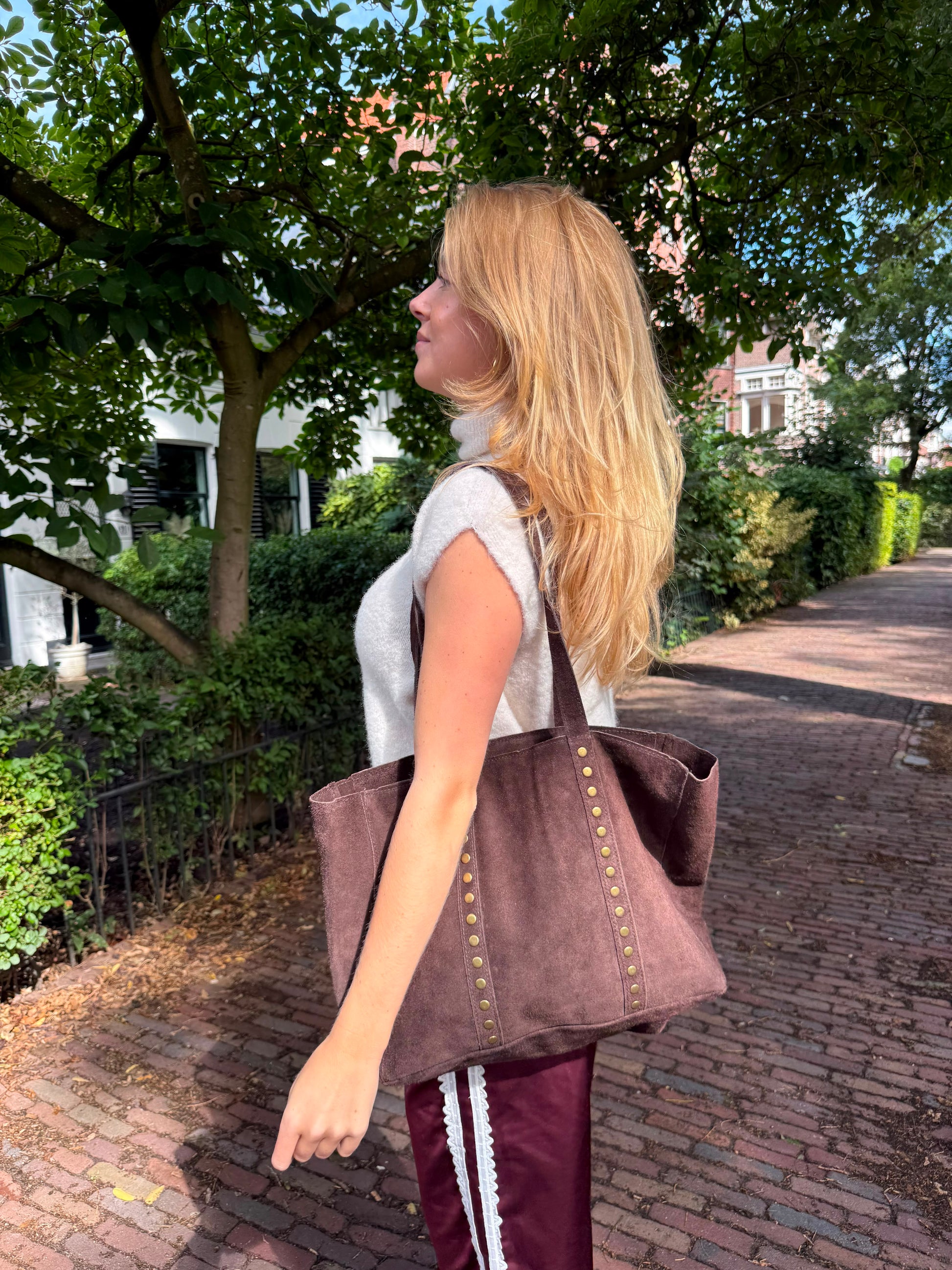 Studs Bag - Dark Brown