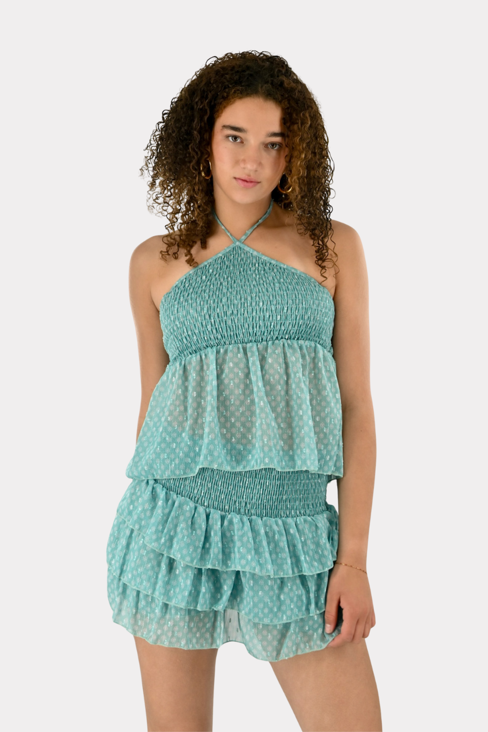 Blossy top - aqua