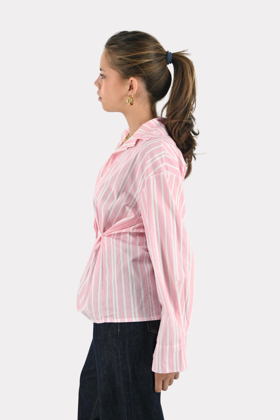 Fay-blouse-striped-roze/wit-fashiontiger-4