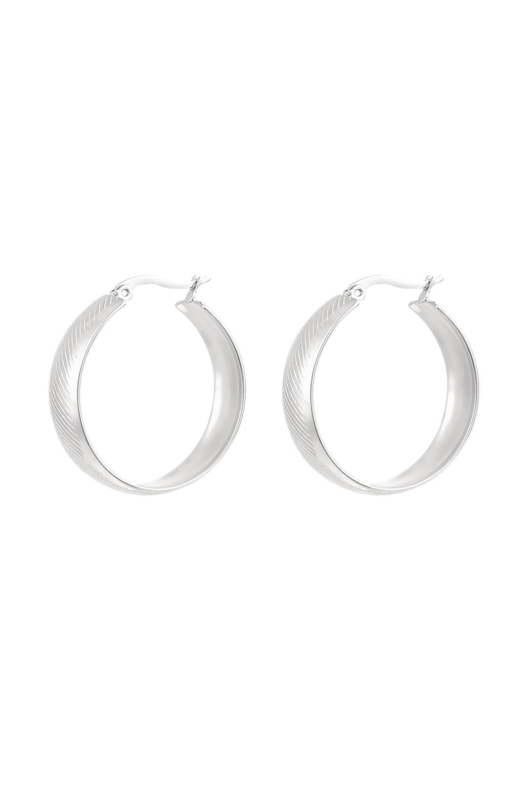 On my way earrings - zilver