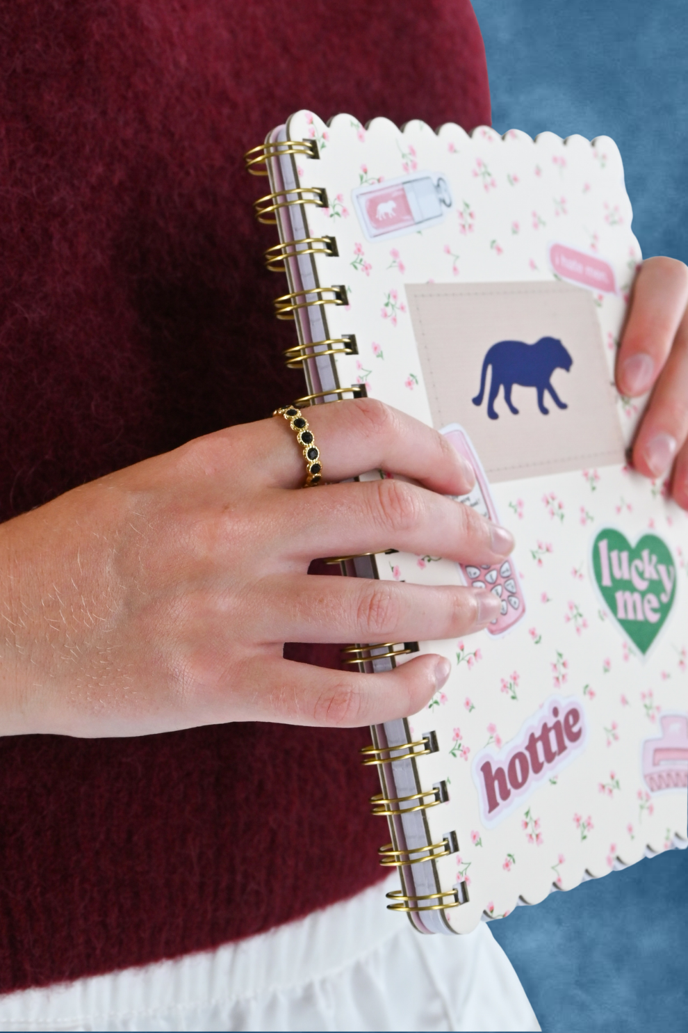 Back 2 school ring - bruin/goud