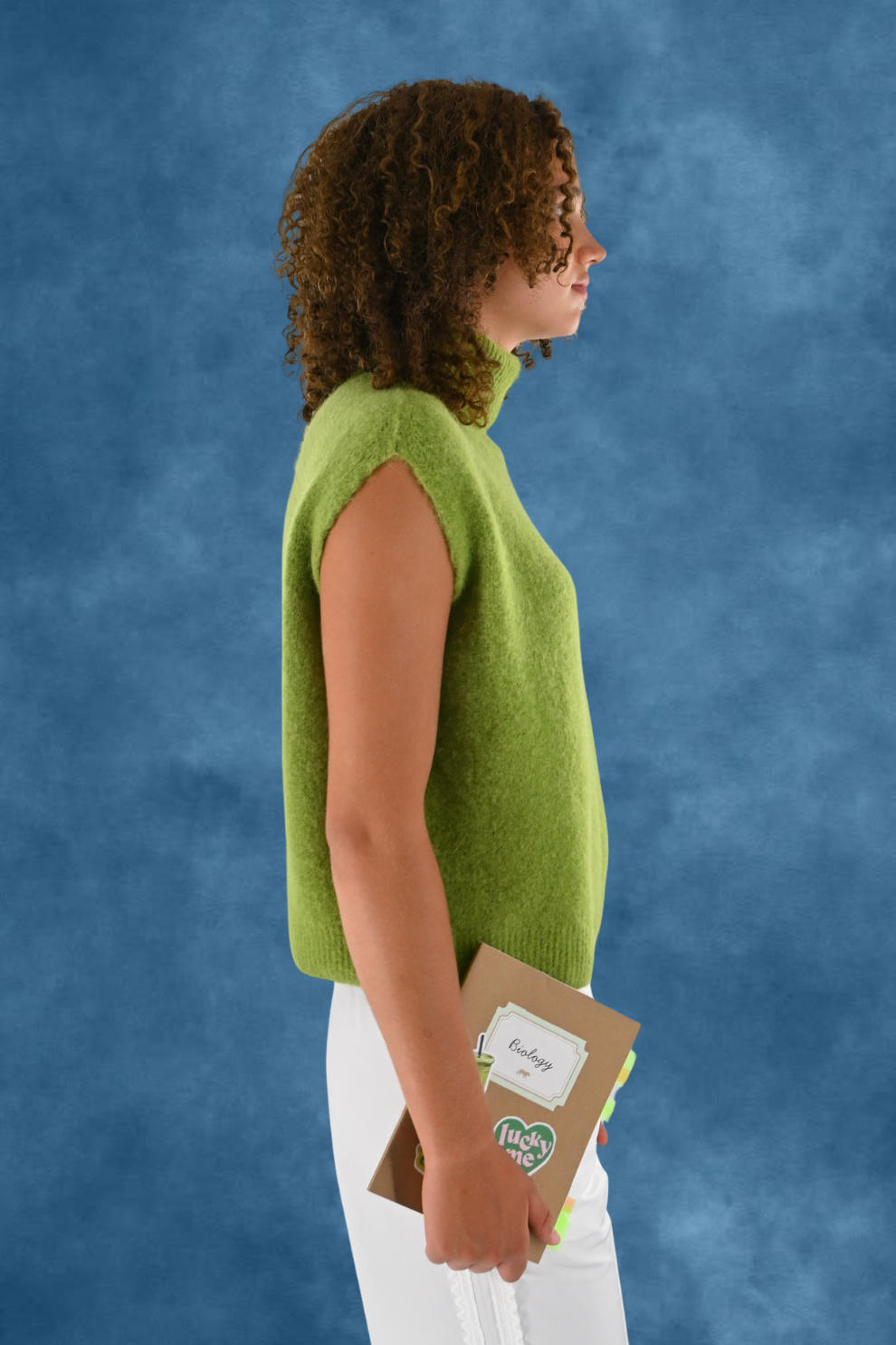 Cozy high knit - salie groen (pre-order)
