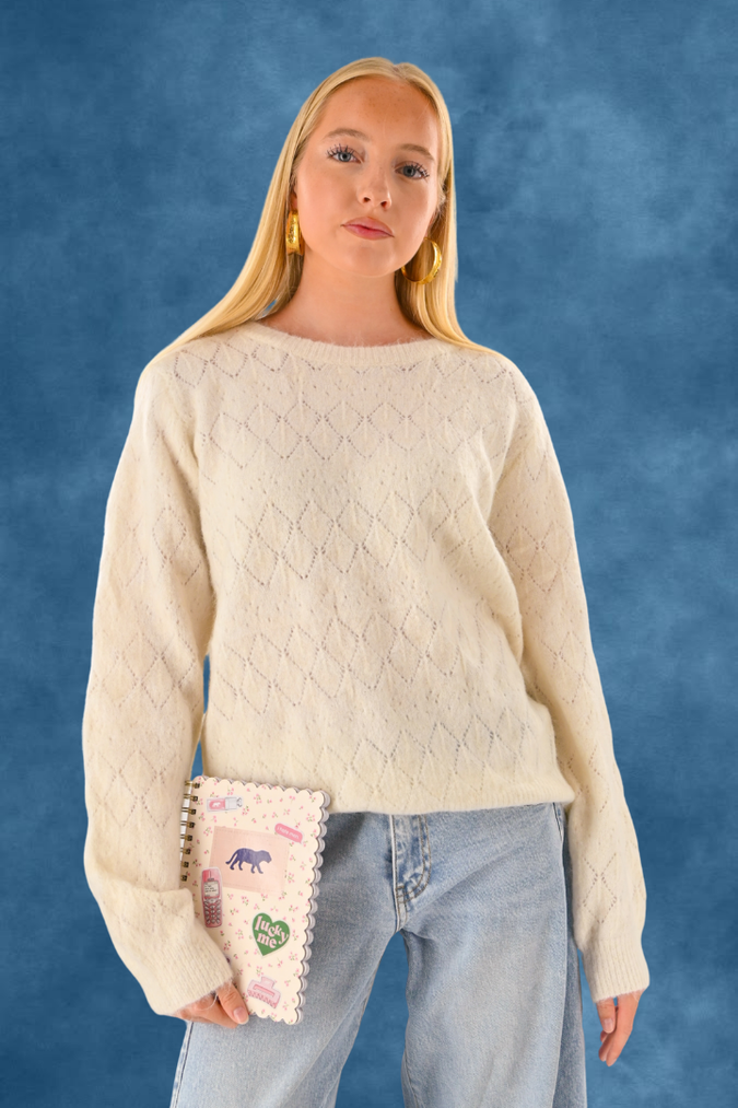 Belly knit - wit