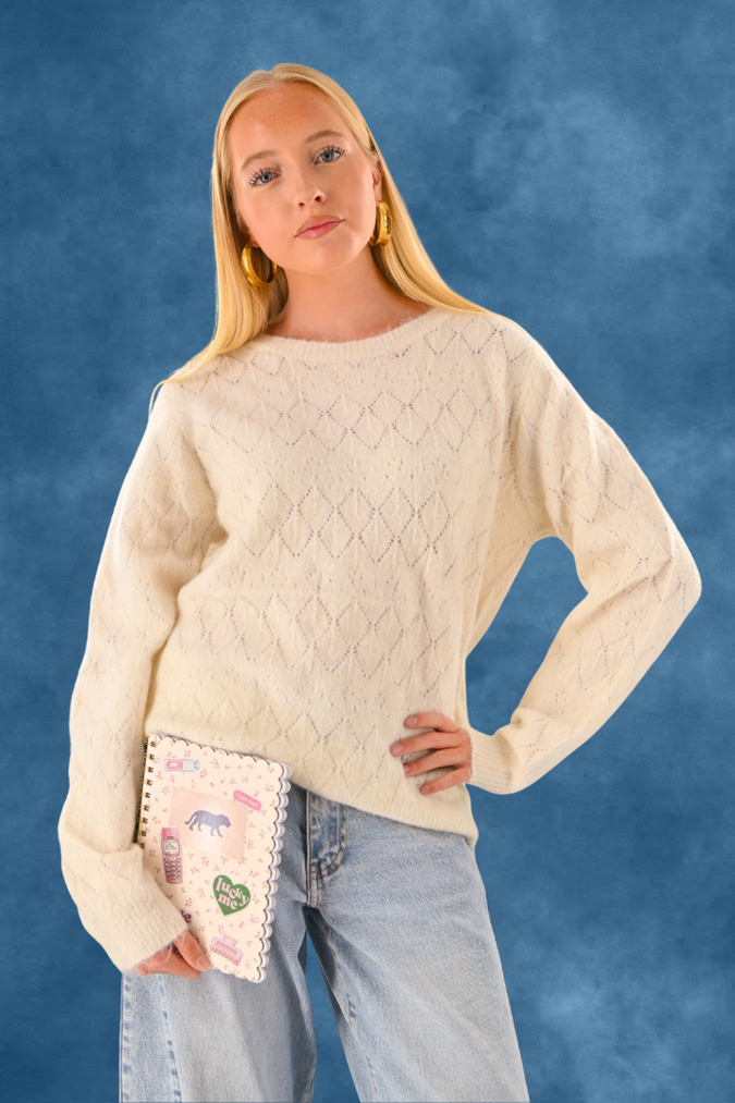 Belly knit - wit