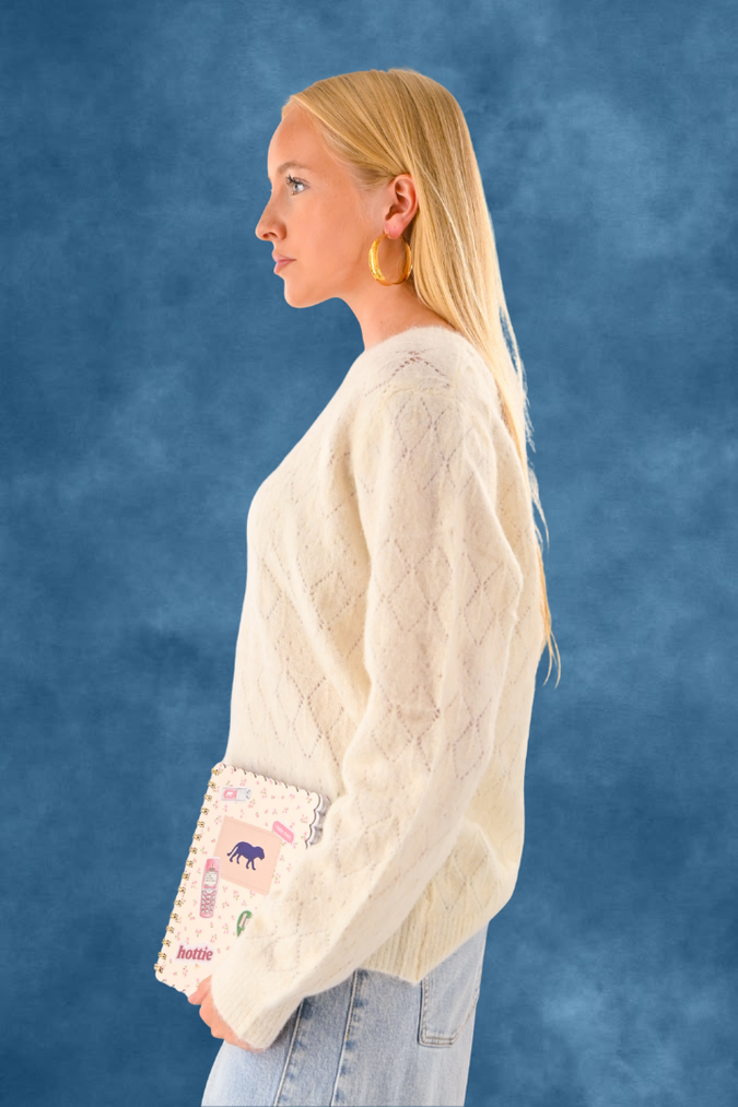 Belly knit - wit