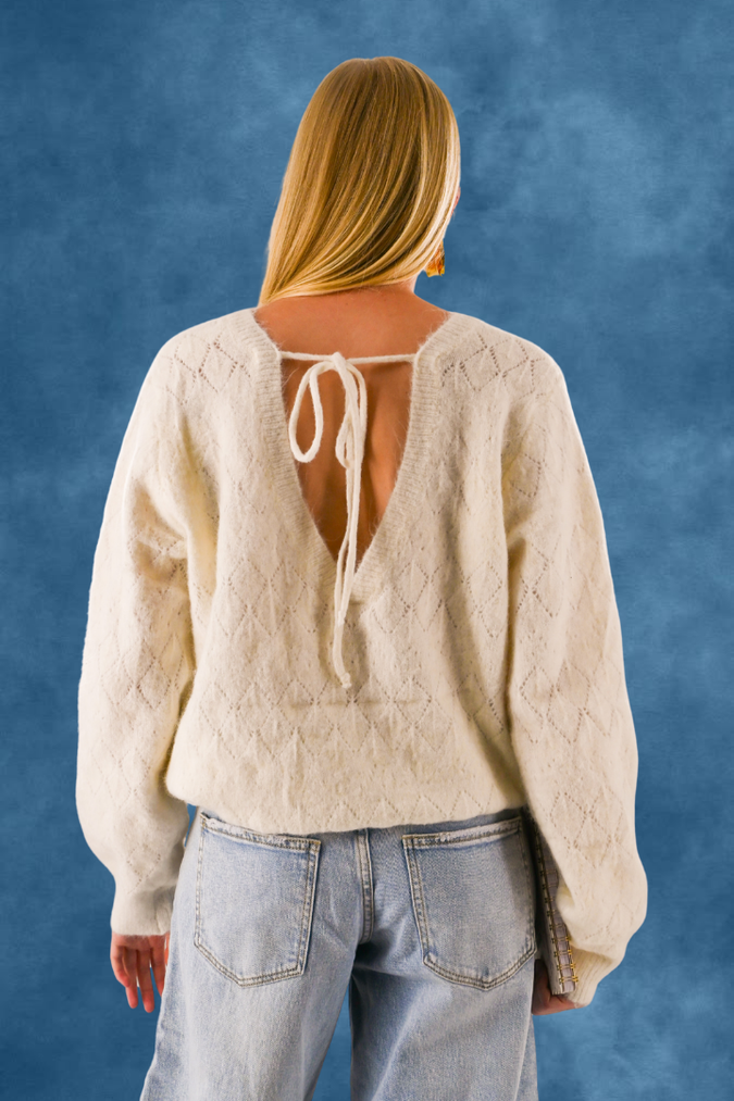 Belly knit - wit
