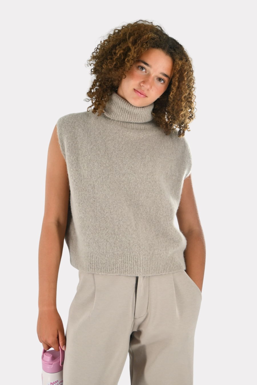 Cozy high knit - taupe (pre-order)