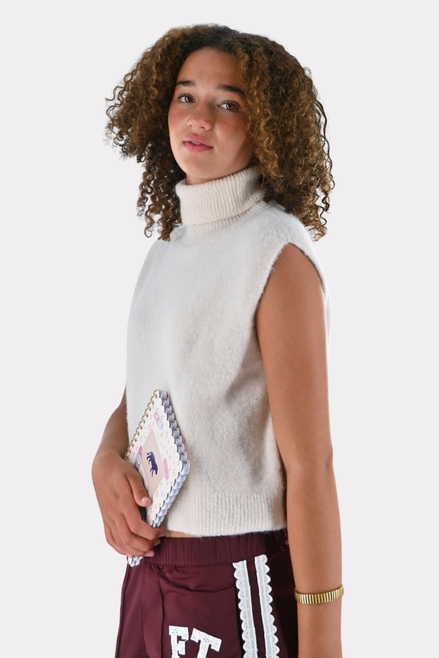 Cozy high knit - creme (pre-order)