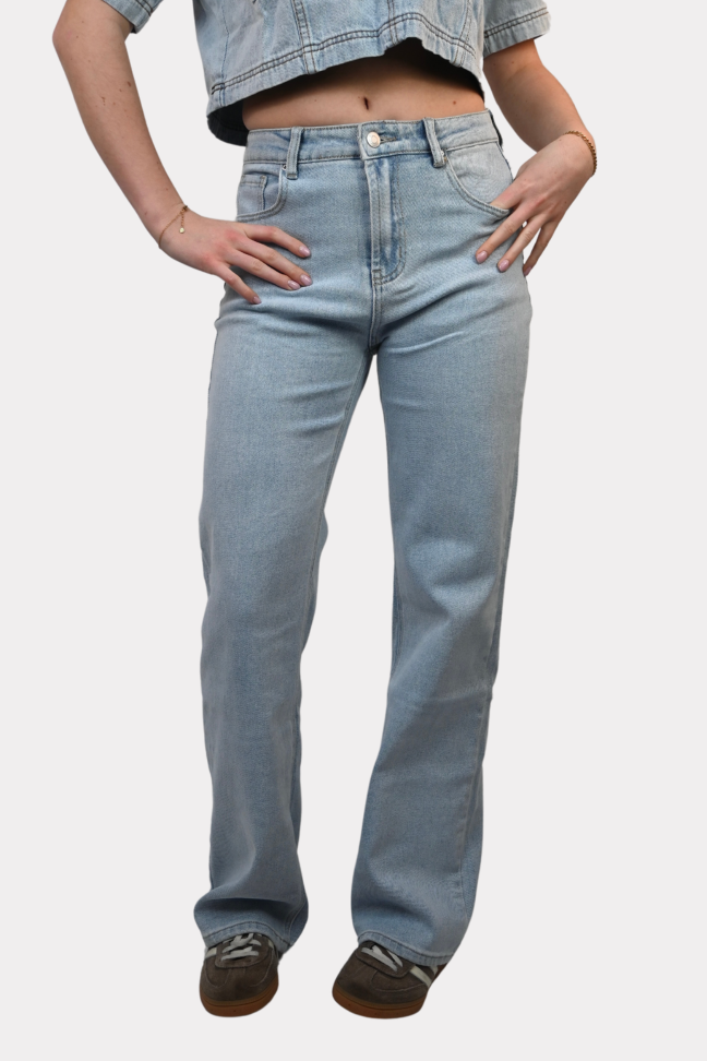 Jazzy straight leg jeans - lichtblauw