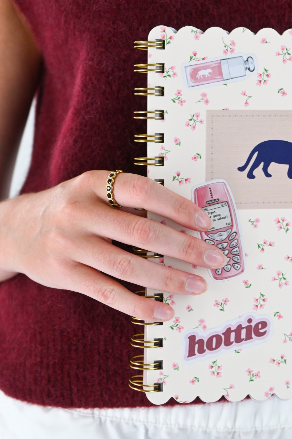 Back 2 school ring - bruin/goud