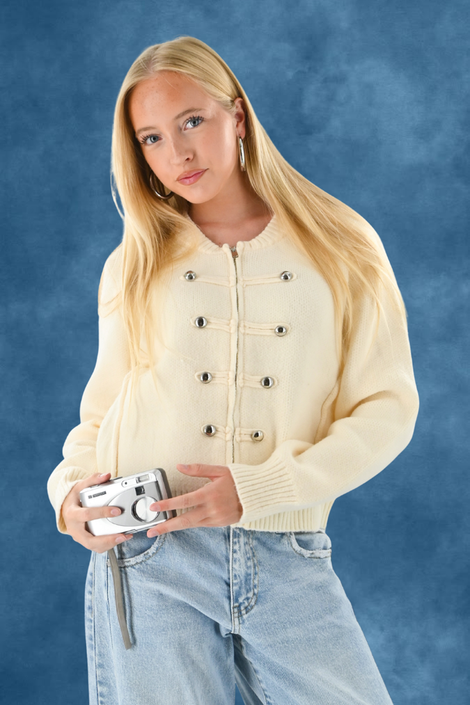Tara captain zipper - beige
