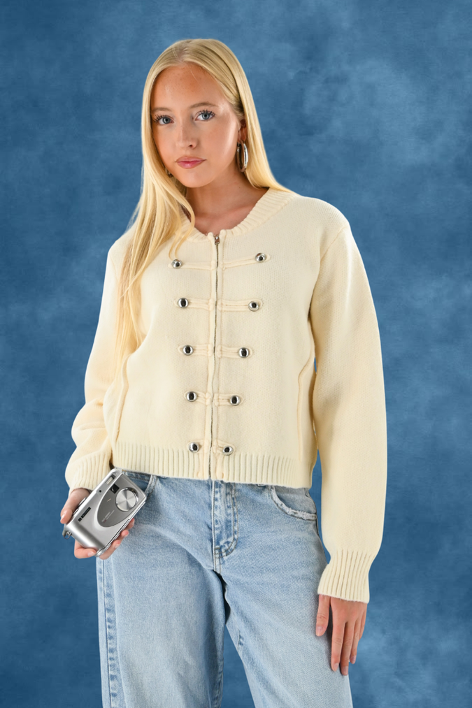 Tara captain zipper - beige