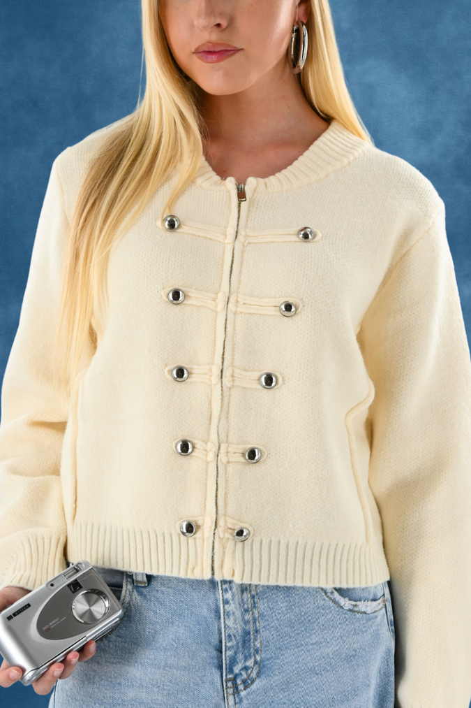 Tara captain zipper - beige
