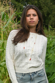 Mystery charm necklace - goud/rood