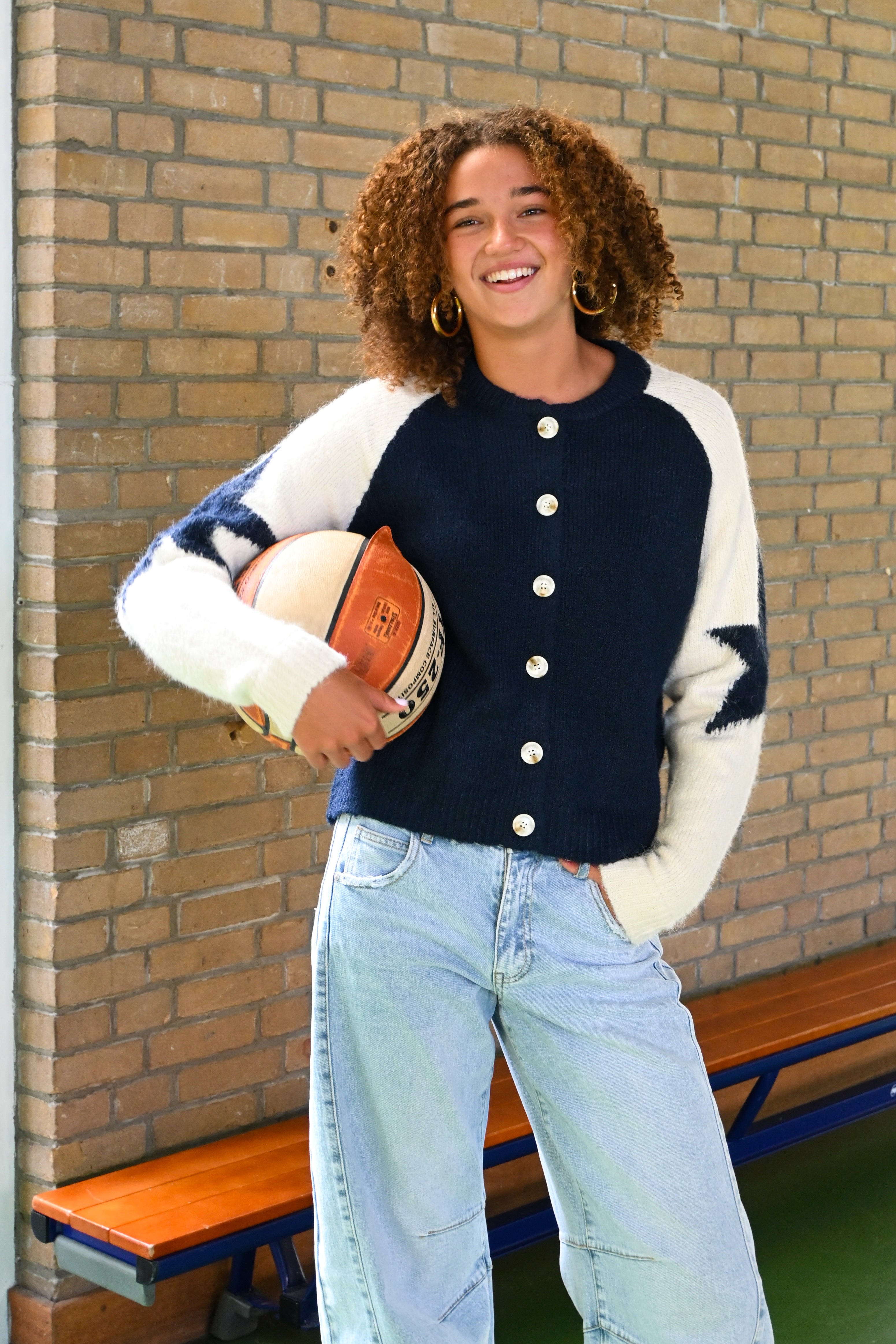 Hannah starry cardigan - navy