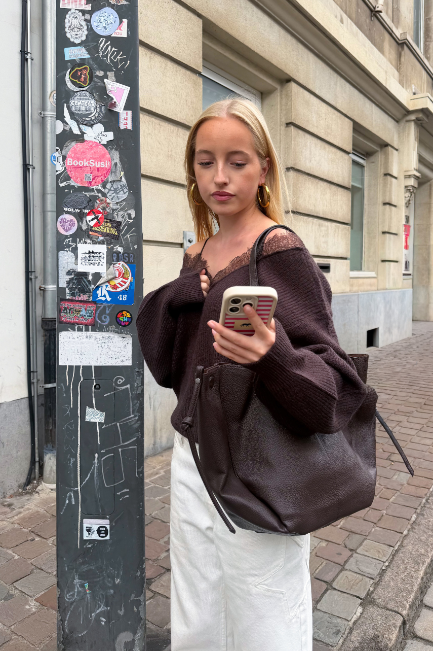 Classic bag - donker bruin