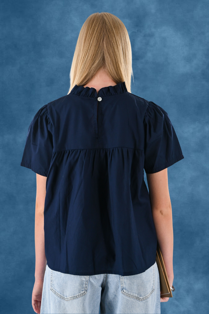 Serena Blouse - Bleu marine