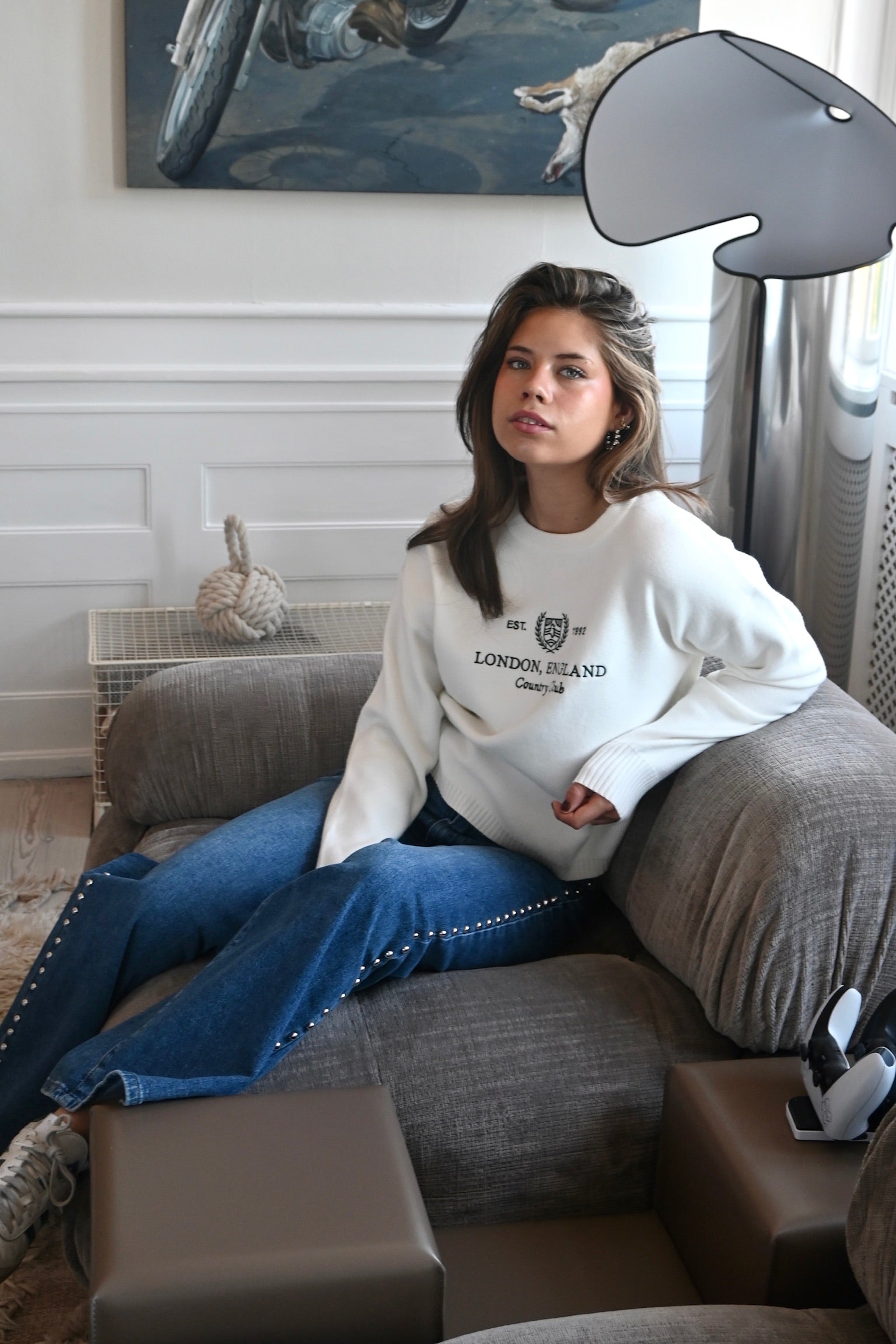 London sweater - wit