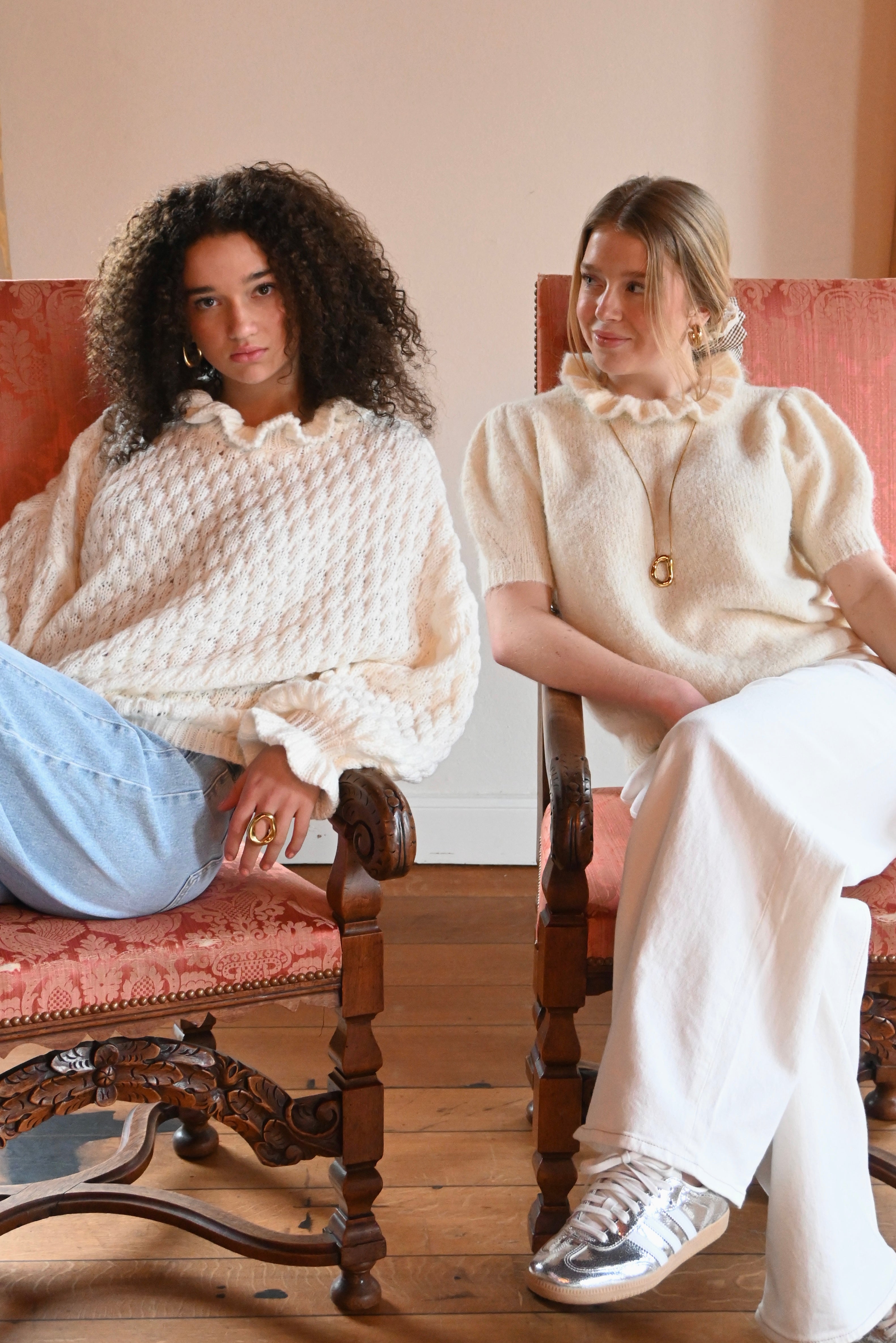 Cozy bubble knit - cream