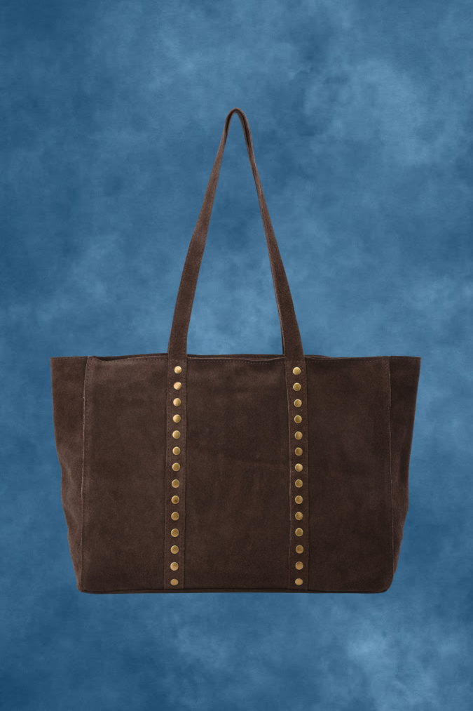 Studs bag - donkerbruin