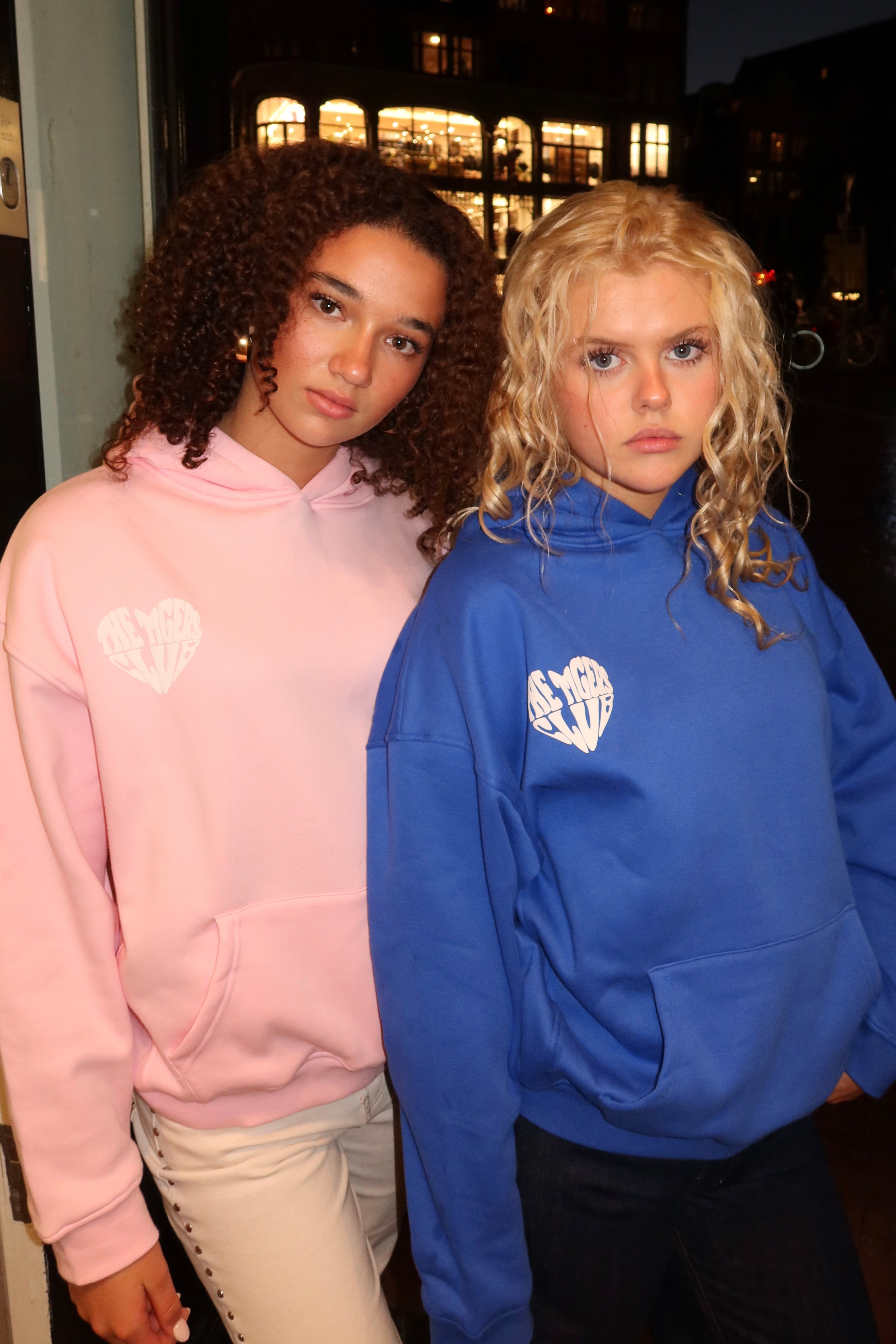 Love tigers hoodie - cobalt