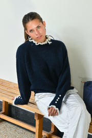 Blair pearl knit - navy