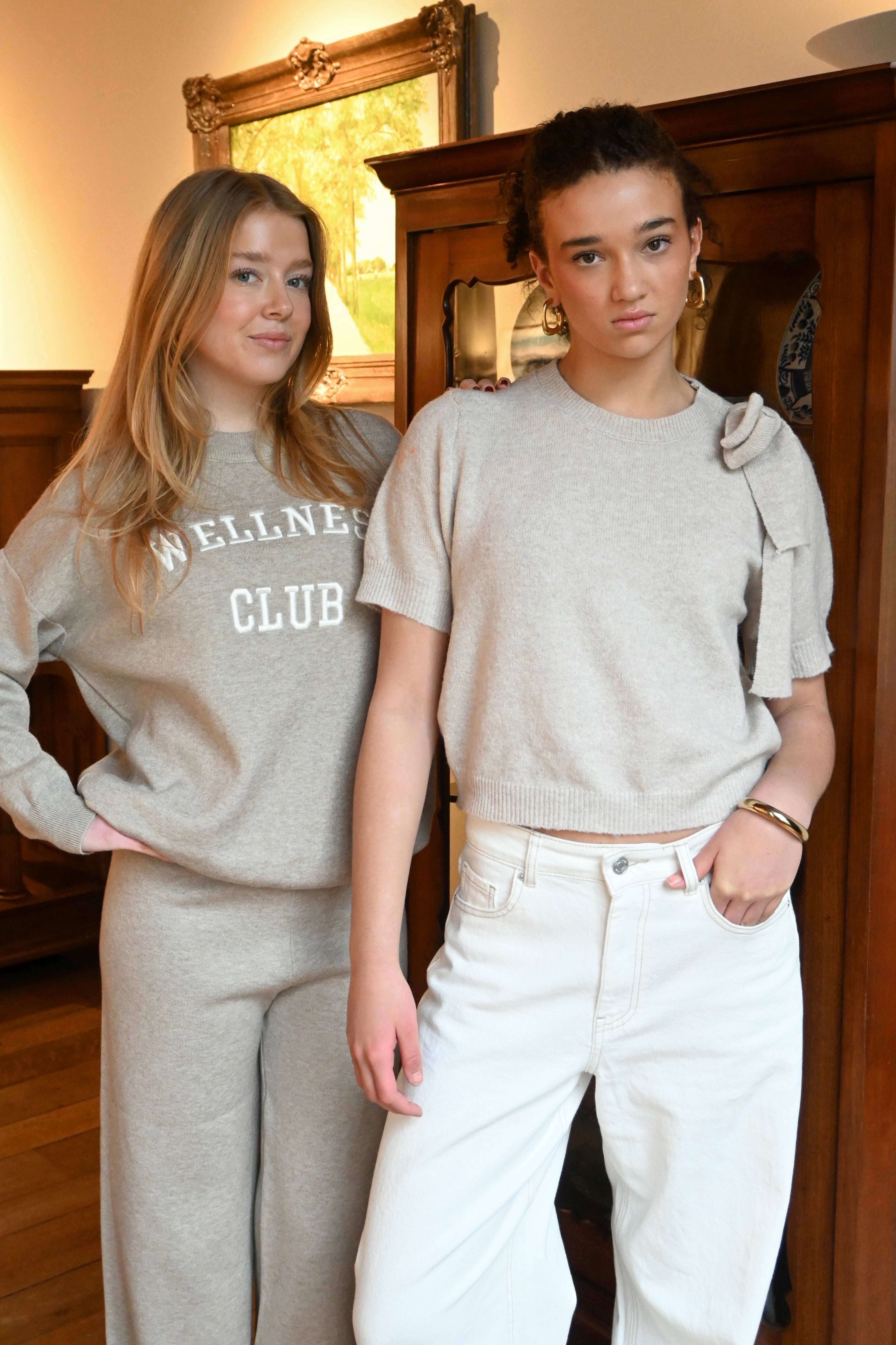 Comfy flow pants - taupe