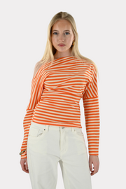 Alexia off shoulder top - oranje - Fashiontiger 1 