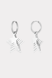 All stars earrings silver fashiontiger