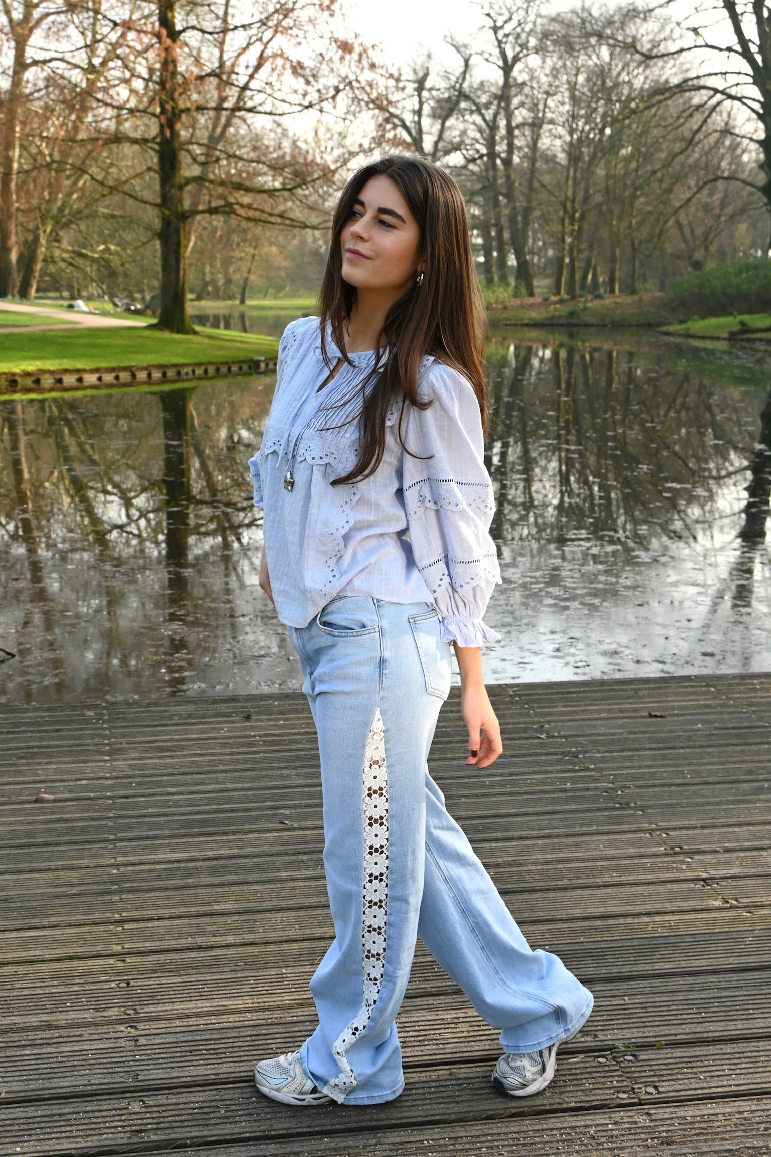 Anne blouse - licht blauw - Fashiontiger 5