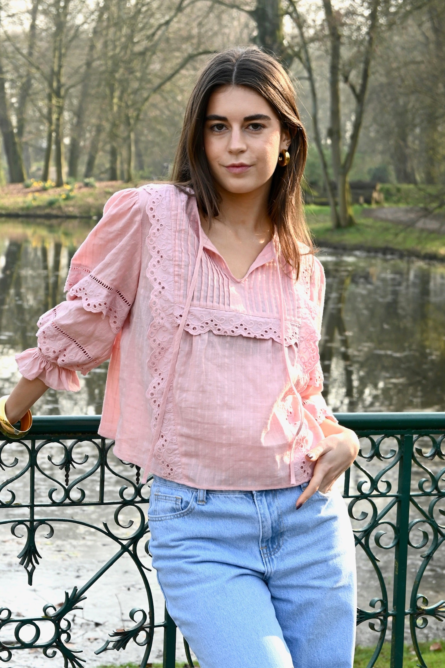 Anne blouse - roze - Fashiontiger 1