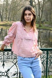 Anne blouse - roze - Fashiontiger 1