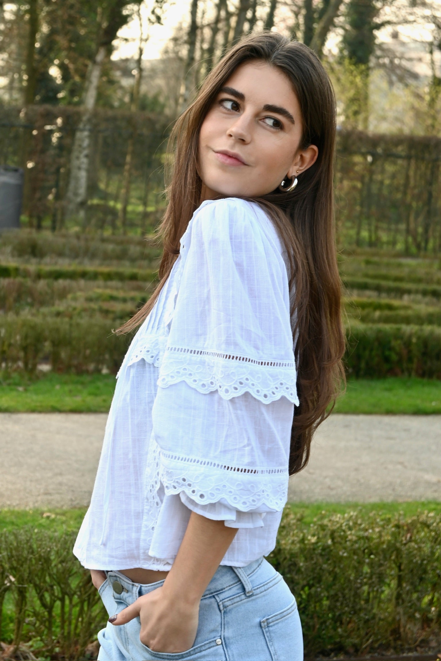 Anne blouse - wit - Fashiontiger - 2