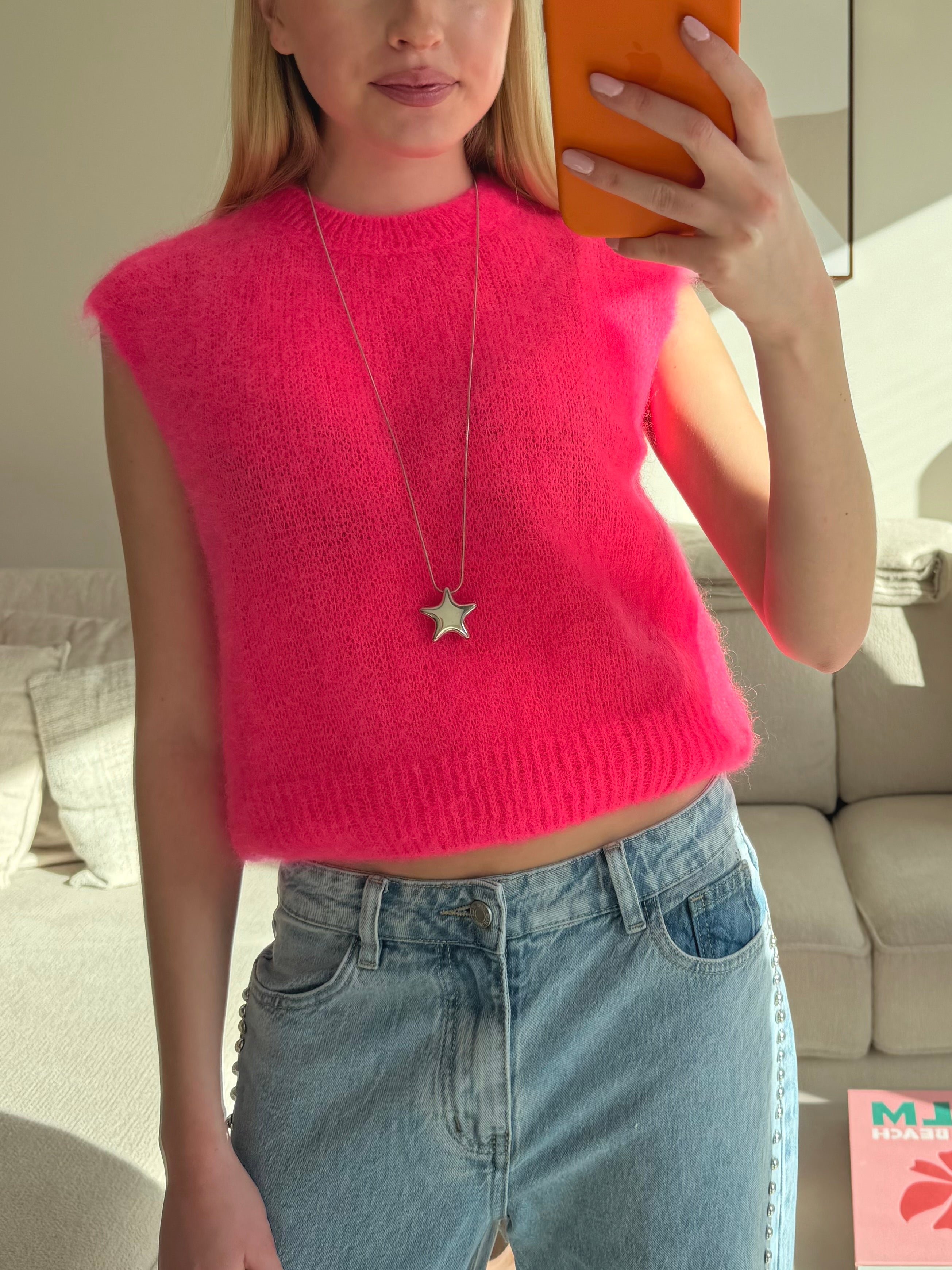 Soft classic knit  - coral