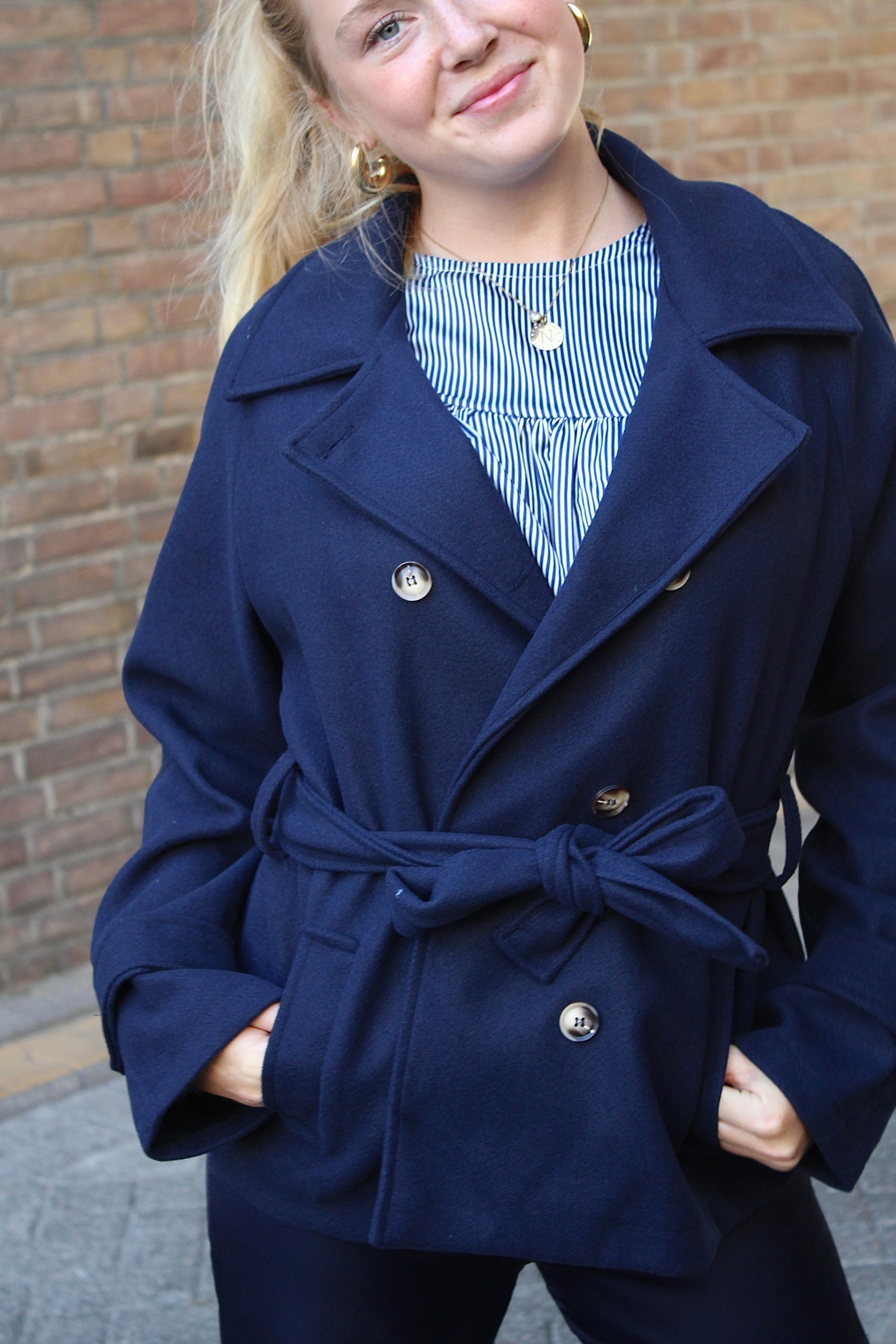 Louise trench coat - navy