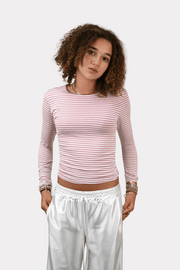 Basic-top-long-roze-wit-fashiontiger-1