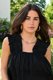 Basic flat necklace - goud