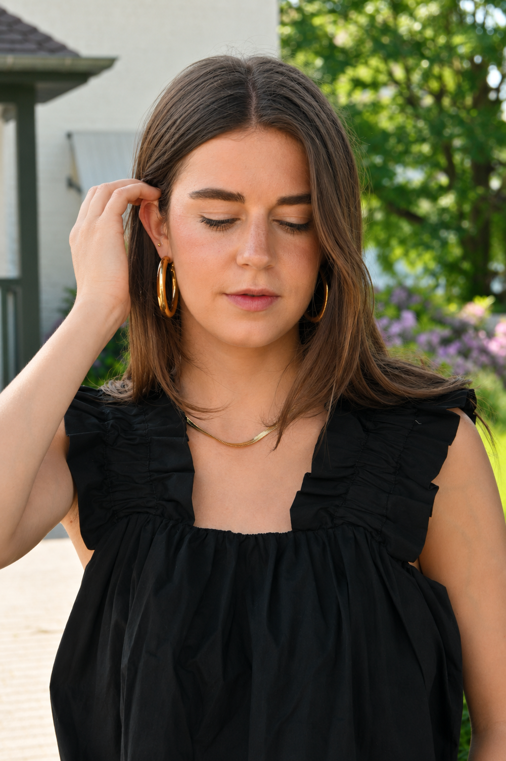 Basic hoops middel - goud